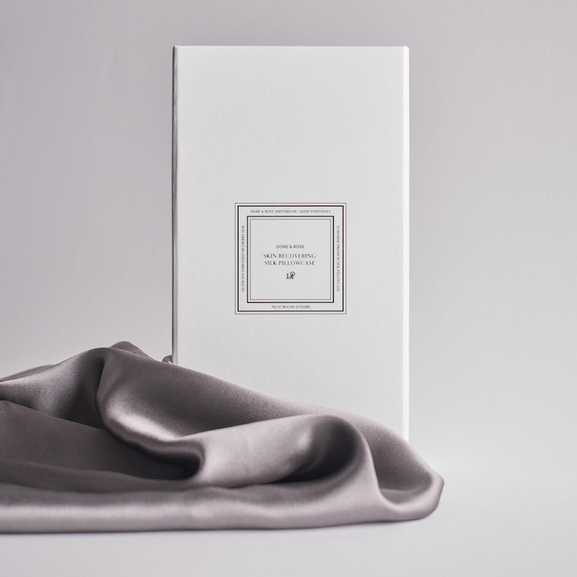Gray silk pillowcase packaging gift